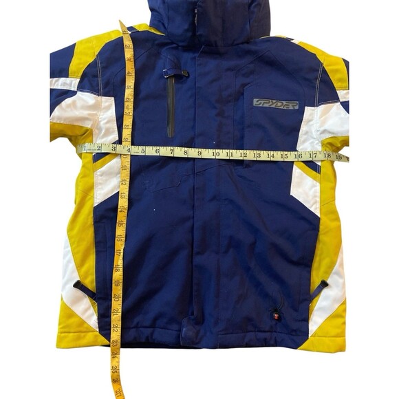 -Spyder Kids Ski Jacket XLT Sz 14 Multicolor Hooded Thinsulate Winter Snow Coat - Picture 15 of 15